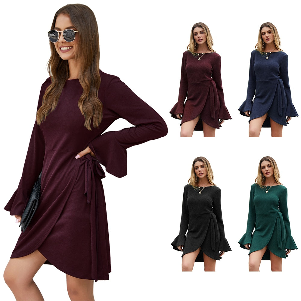 Autumn Winter Women Long SleeveDress Fashionable Dress