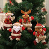 Merry christmas ornaments christmas Gift Santa Claus Snowman Tree Toy Doll Hang Christmas Decorations for home