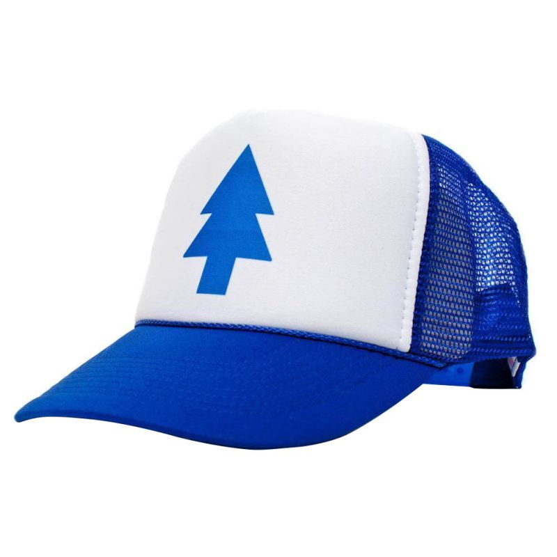 Unisex Women Men Curved Bill BLUE TREE Dipper Gravity Falls Cartoon Mesh Hat Cap Trucker Baseball Hat